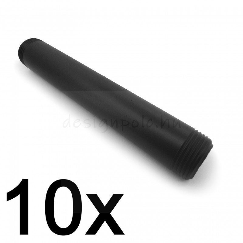 10DB MENETES VÉGŰ CSŐ 15 CM 3/4 COL FEKETE D:25MM CSÖVEK POLCHOZ 10DB MENETES VÉGŰ CSŐ 15 CM 3/4 COL FEKETE D:25MM CSÖVEK POLCHOZ